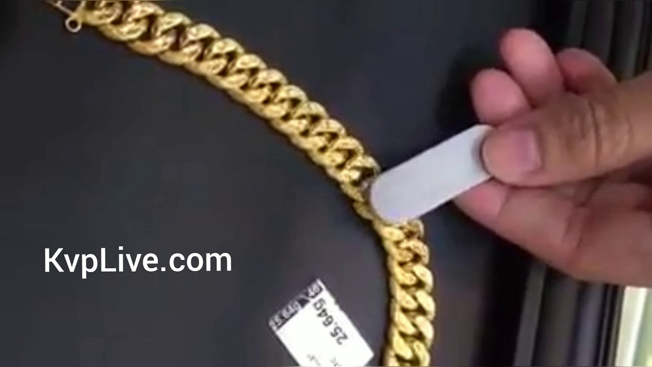 Iron mixing in gold bracelet | be aware gold scam | KvpLive