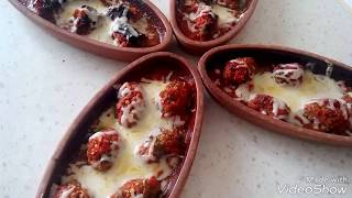 KİREMİTTE SOSLU  KAŞARLI KÖFTE
