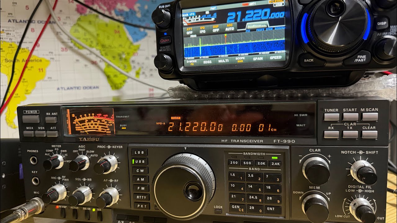 Yaesu FTX-1 optima i FT-990 porównanie odsłuchu #yaesuftx1 