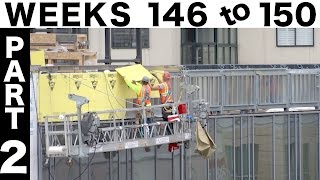 Ⓗ Weeks 146-150 Part 2: The sheathing (gypsum panel) construction time-lapse