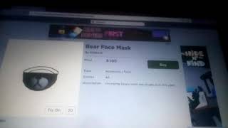 Как получить бесплатную маску медведя в роблокс не обман