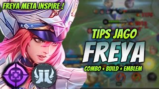 CARA MAIN FREYA META TERBARU ! BUILD & EMBLEM FREYA TERSAKIT 2024 ! | FREYA EXP LANE GAMEPLAY