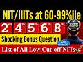Top 10 NIT/IITs Cse at 60 TO 99%ile in JEE✅ Cut off Decreased JEE April 2026 🔥| Marks Vs %ile shift🥳