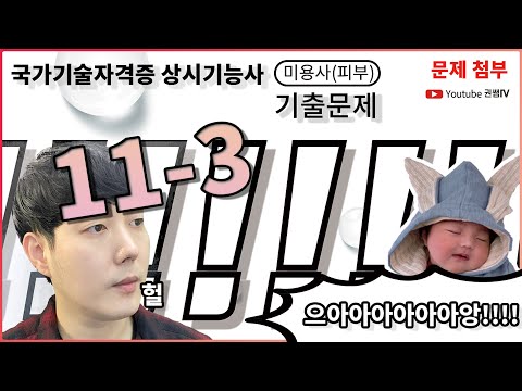 11-3 미용사(피부) 필기 기출문제 20분 풀이 [권쌤tv]