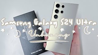 🩶 Samsung Galaxy S24 Ultra Titanium Grey 512GB Unboxing (ASMR🎙️) | Dionne. T