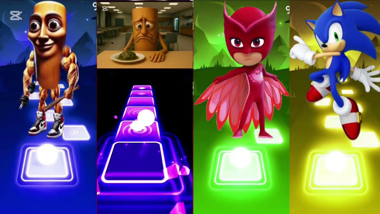TILES HOP 🆚 TUN TUN SAHUR 🆚 BALERINA COPUCHINO 🆚 PJ MAX 🆚 SONIC 🆚 COFFIN DANCE