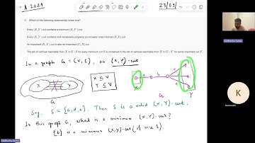 Parameterized Algorithms 2024 (NPTEL course: noc24_cs117) TA session 09