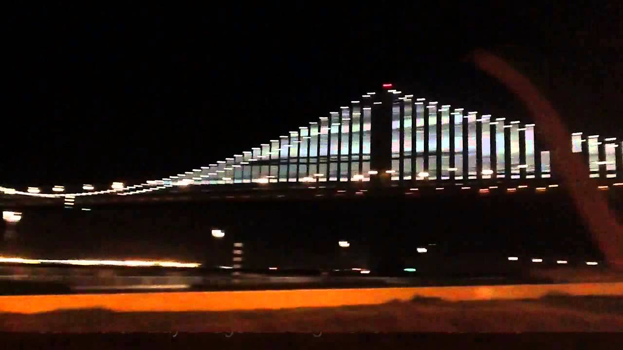 Bay Bridge Light Show San Francisco California YouTube