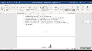 PHYS 212-Lab 7-Magnetic Field Instructions
