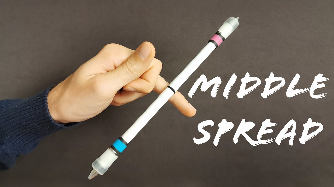 Middle Spread [Penspinning in Slow Motion]