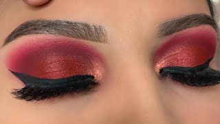 Morphe 35H Palette Tutorial | Red Smokey Eye