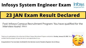 Infosys System Engineer 23 JAN Exam Result Declared | How to fill Survey | Congrats | Interview Prep