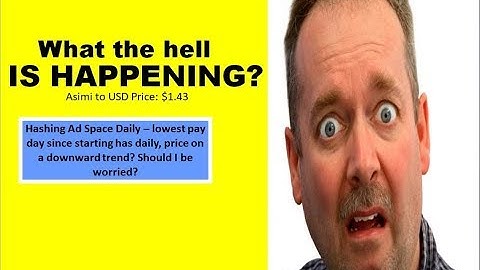 What the hell is happening??  Hashing Ad Space Update: HAS DAILY MAR. 28, 2019 |  PRICE $1.43