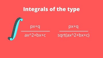 Integral Of The Type linear upon quadratic and linear upon sqrt of quadratic