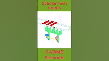 Animation of the principle of the intermittent feeding mechanism #solidworks  #animation  #machine