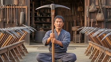 Unbelievable Process! Forging Powerful Pickaxes from Old Railway Tracks | Traditional Master Skill