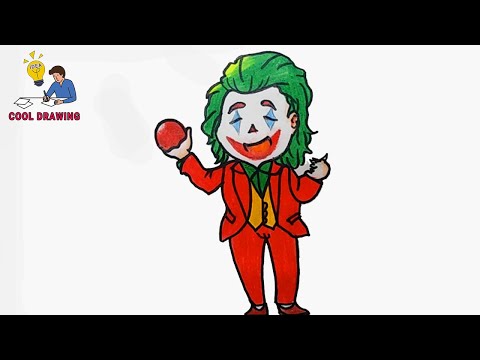 joker drawing for kids