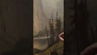 Painting Pine Trees- Albert Bierstadt Copy