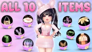 ALL 10 NEW EASTER ITEMS TOGGLES + SHOWCASE in Royale High || ROBLOX