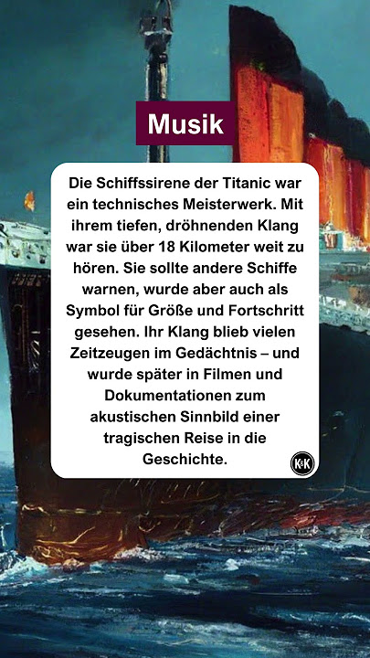 Der Klang der Titanic. #musik