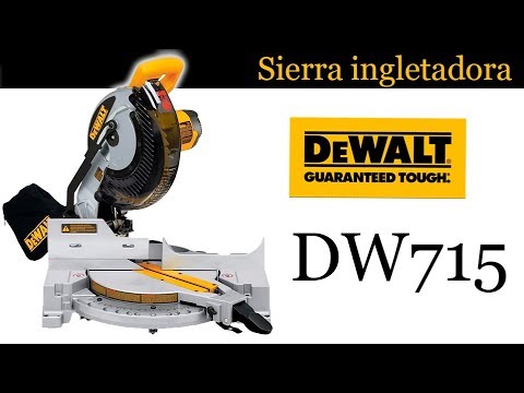 Sierra de angulo compuesto (Ingletadora) DeWalt DW715 unboxing 