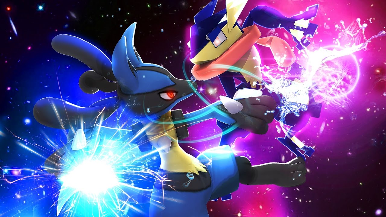 Lucario vs Greninja Alola Pokemon League #fyp #pokemon #pokemon