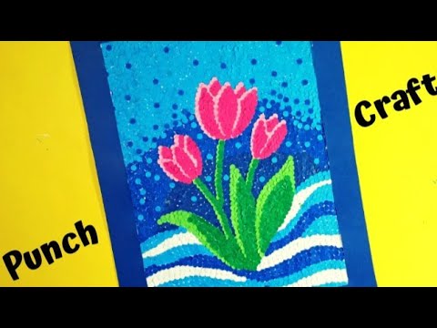 Contact paper hole punch art for kids - Laughing Kids Learn