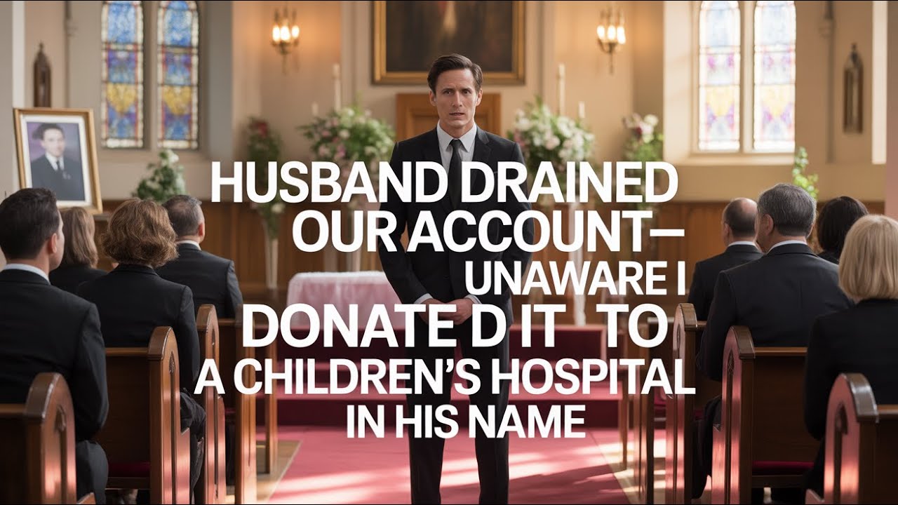 Husband Drained Our Account—Unaware I Donated It to a Children’s Hospital in His Name
