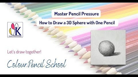 Understanding Pencil Pressure – Drawing a 3D Sphere with One Black Pencil on Strathmore Vellum