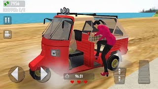 Red Auto Rickshaw Hill Driving Game || Tuk Tuk Auto Rickshaw Game || Auto Racing Game screenshot 4