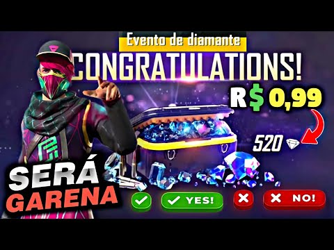 Recarga Free Fire: como comprar 520 diamantes por R$ 0,99 nesta quinta