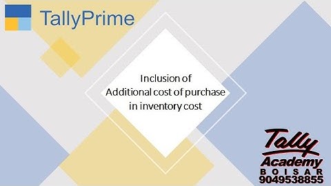Additional Cost of Purchase