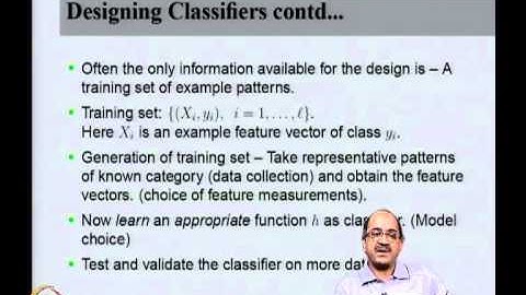 Mod-01 Lec-01 Introduction to Statistical Pattern Recognition