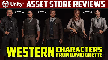 Unity Asset Reviews - Western Characters from David Grette - 50% SALE