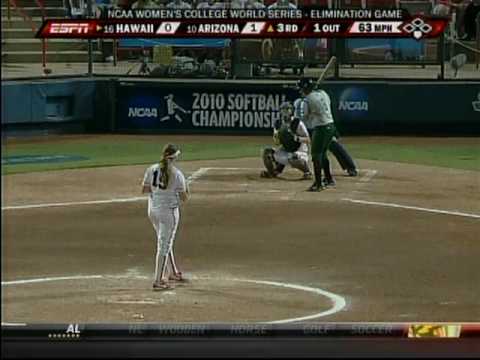 3of8 Hawaii softball 10 Arizona Wildcats WCWS