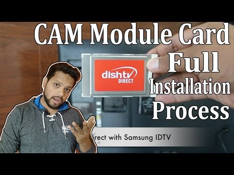 CAM module card full installation guide | CAM card in IDTV |