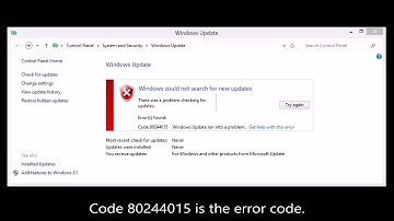 Windows 8.1 Windows Update Error Code 80244015 Help