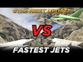 Hydra vs P-996 Lazer vs Besra "Fastest Jet" (GTA 5 Online Heists Update Gameplay)