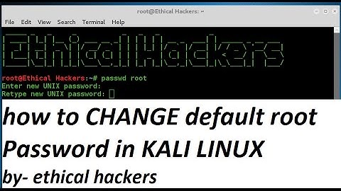 How to change default  root password in kali linux Best and Easy Way