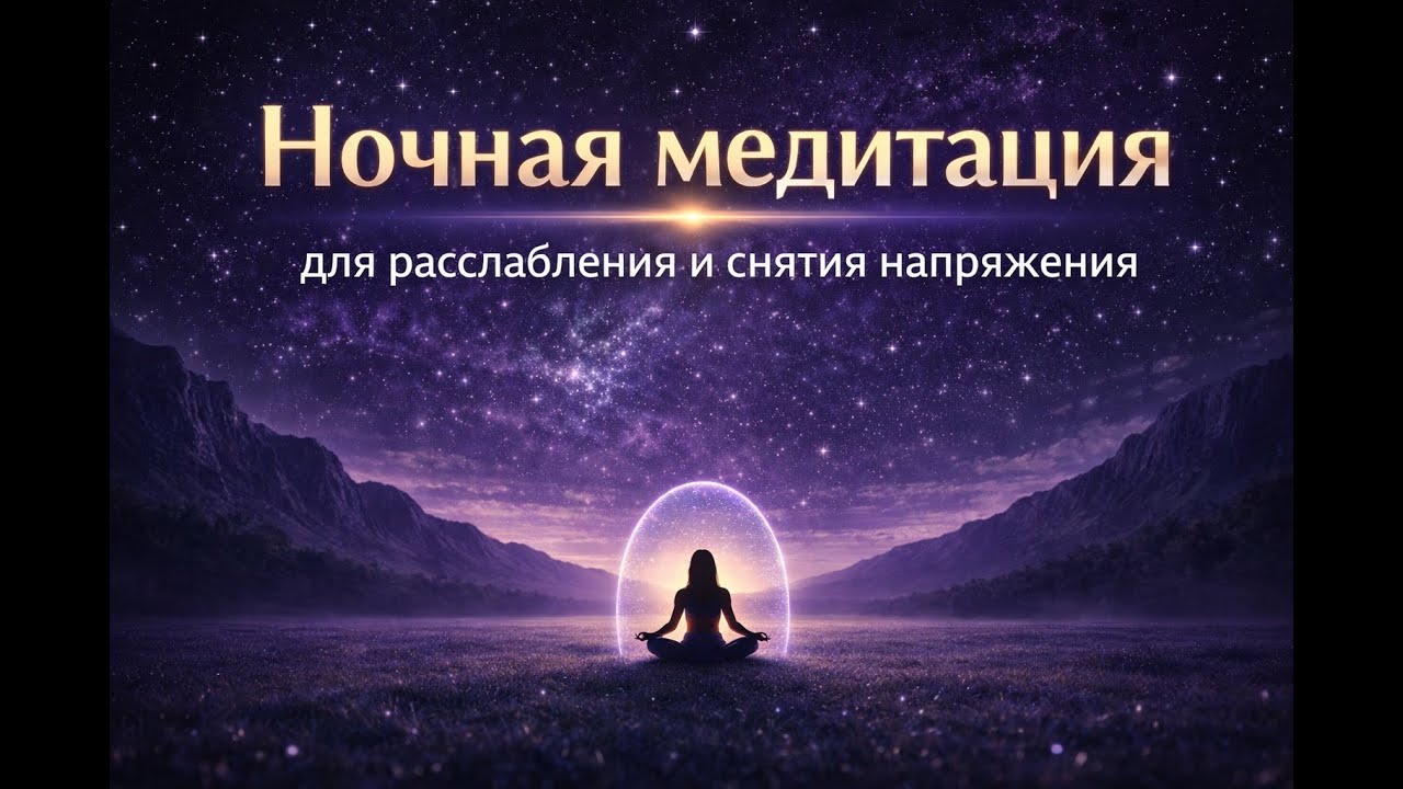 🌿🌙 Медитация для мягкого расслабления перед сном — ты не должна всегда быть сильной ✨
