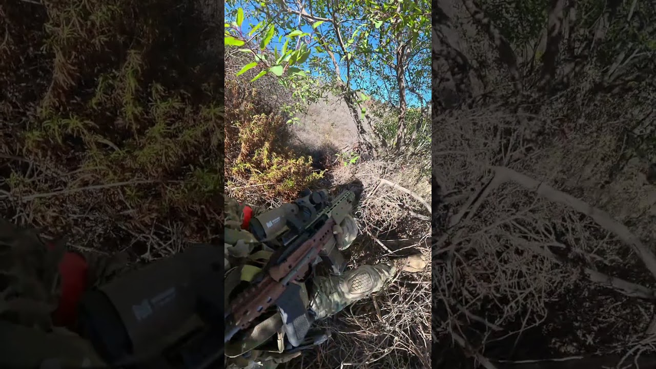Playing Fontana Ranch with the ITP Micro-14 EBR was awesome… until that grenade… #airsoft #notreal