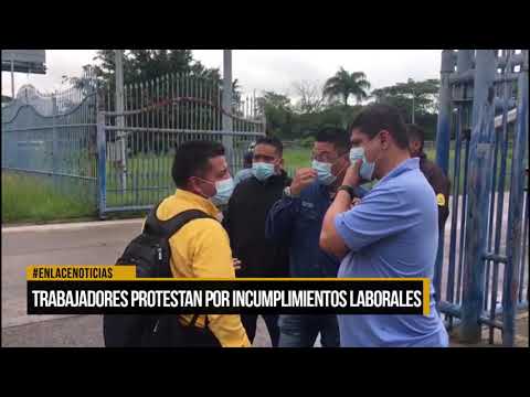 Trabajadores protestan por incumplimientos laborales