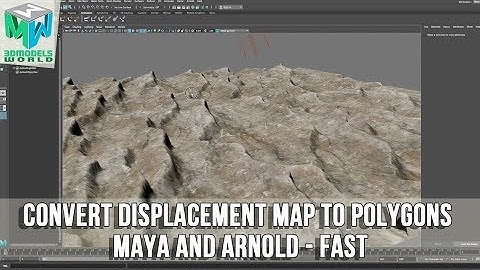 How to Convert Displacement Map to Polygons in Maya and Arnold - Fast