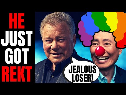 Willaims Shatner DESTROYS Jealous Loser George Takei | SLAMS Star Trek Co-Star In Interview