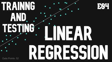 Training and testing our models | Linear Regression | The Coding Humans