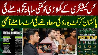 Information PCB Central Contracts Salary List Revealed | How Much Monthly Salary Will Each Pakistan Player Get Update