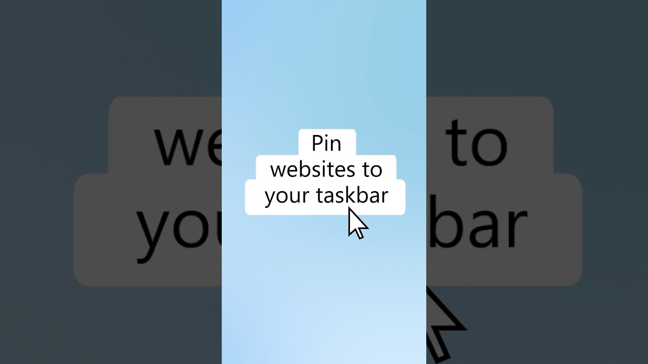 How to pin a website to your Windows taskbar