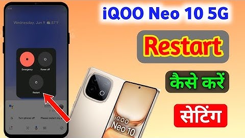 iQOO Neo 10 5g phone restart kaise kare/How to restart setting in iqoo neo 10