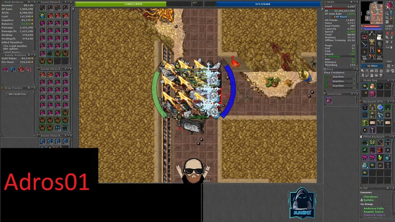 First Tibia analysis- HUNT Sphinx EK : r/TibiaMMO