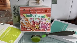 Decorate a Suitcase Treat Box Tutorial - Ocean Friends & Friends of the Ocean DSP by Stampin’ Up!
